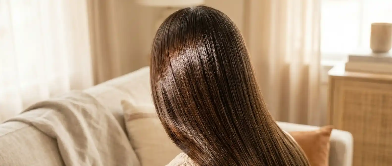 Illustration of straight hair