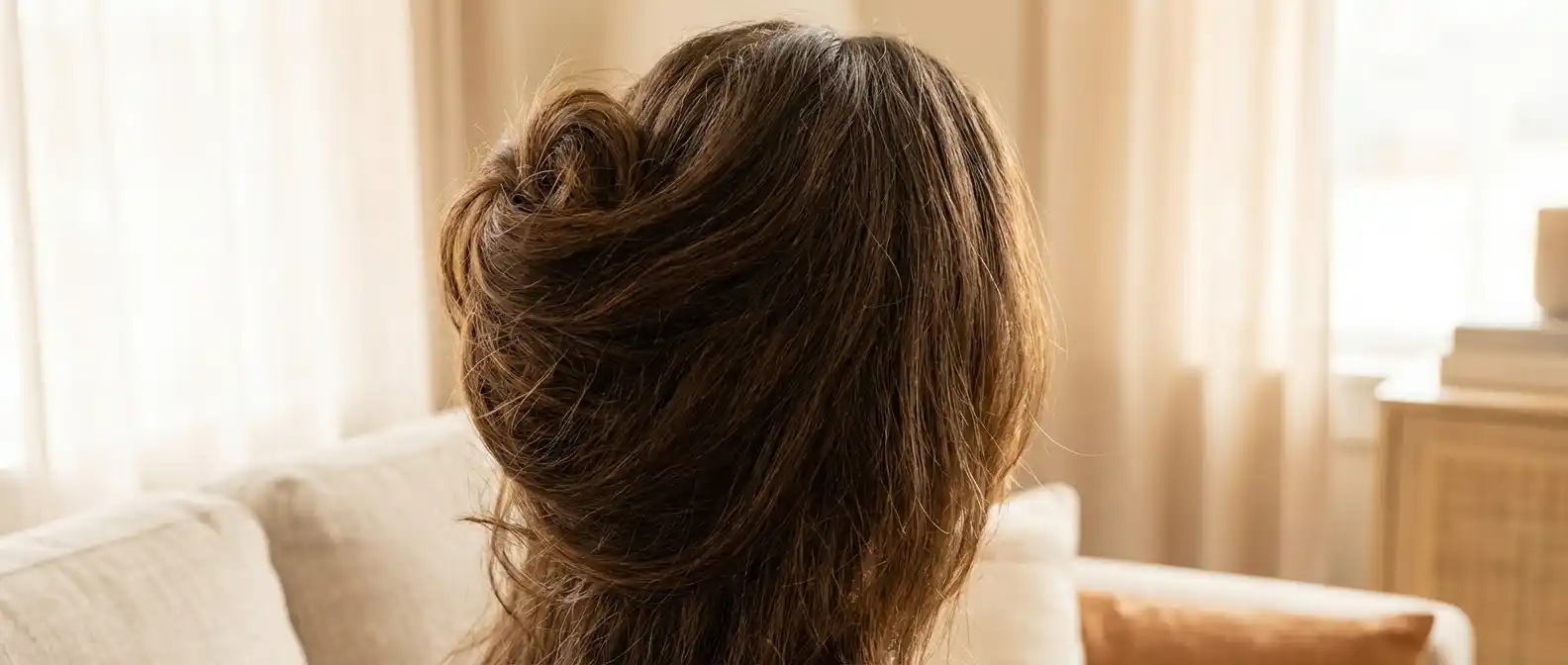 Illustration of thick hair