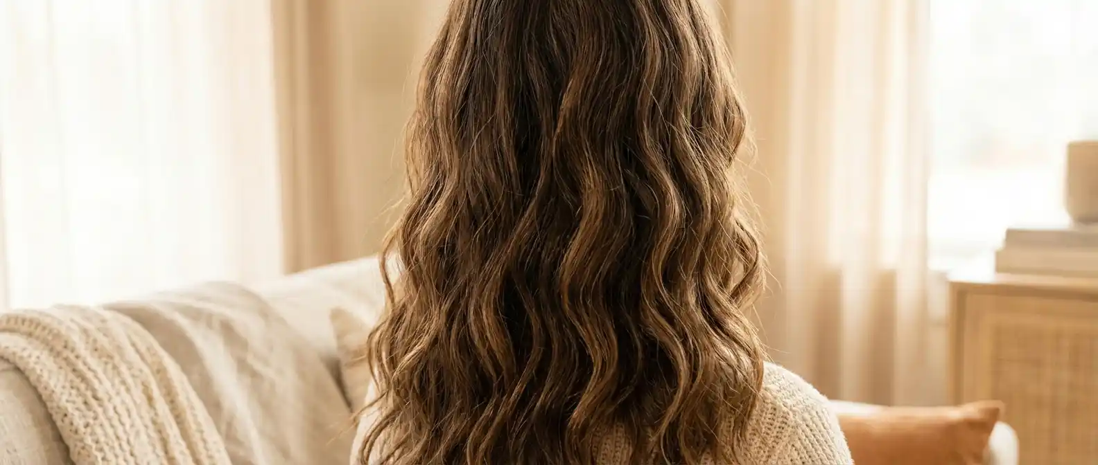 Illustration of wavy hair