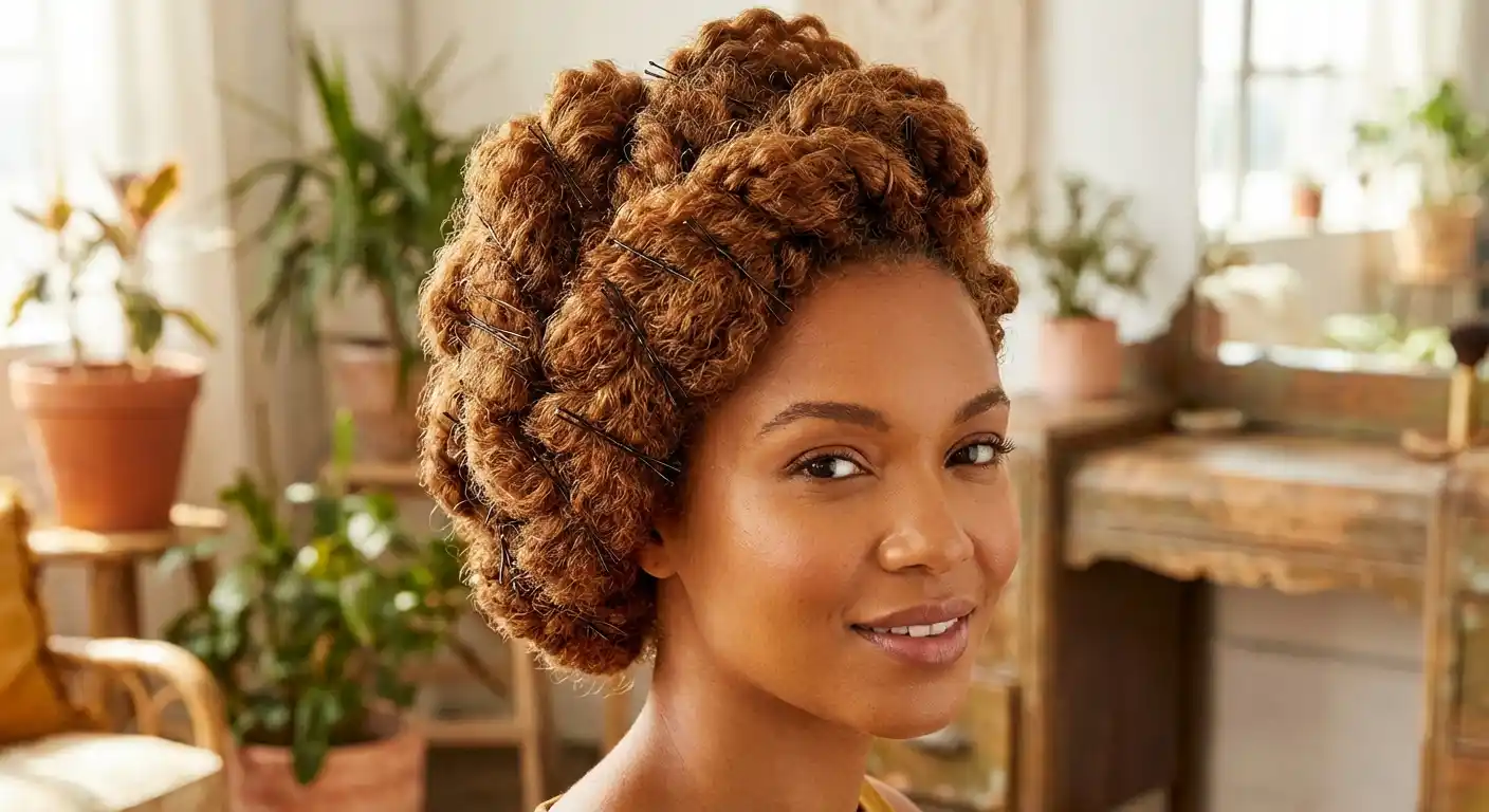 Bobby pins designed for curly and textured hair