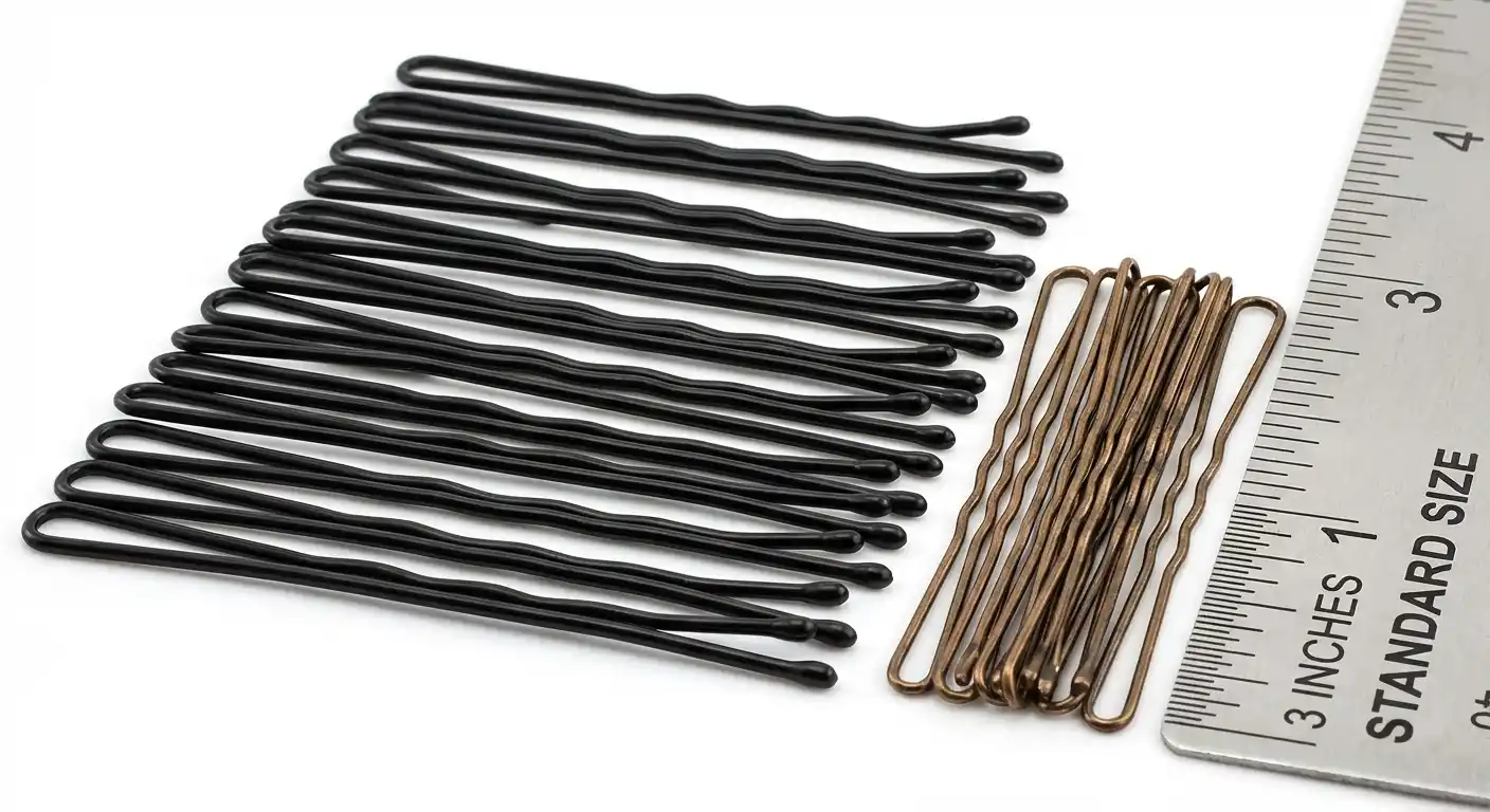 Jumbo bobby pins for thick hair and updos