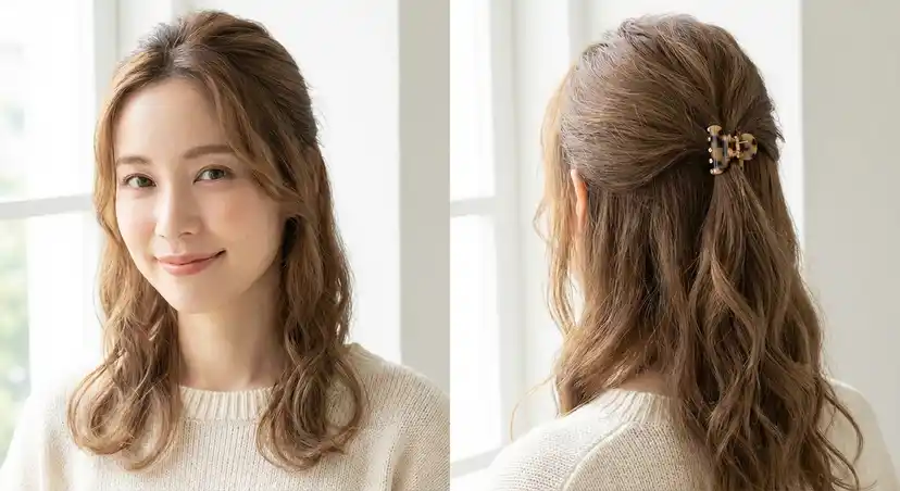 Colorful mini claw clips arranged showing variety of styles