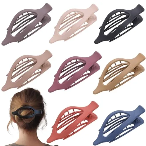 CENTSTAR Matte Flat Hair Clips, Large (8 Pack)