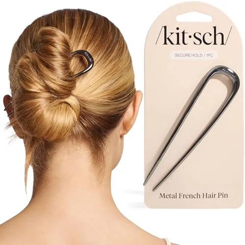 Kitsch French Hair Pin (Hematite)