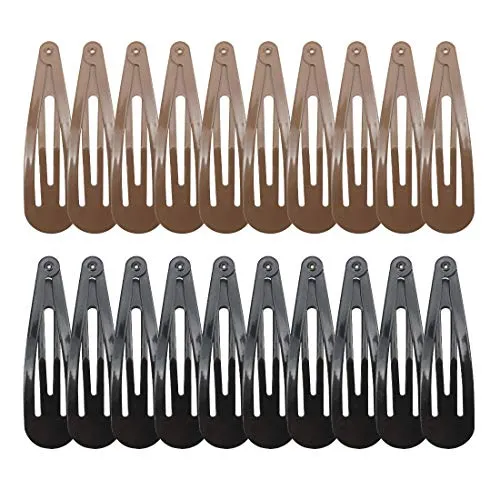 manipepe 2.7-Inch Big No-Slip Metal Snap Clips (20 Pieces)