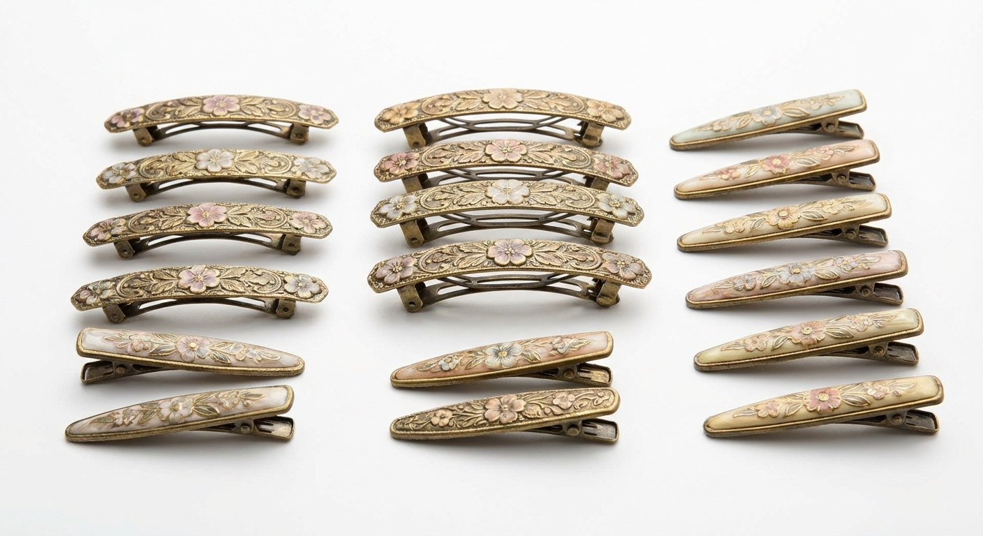 3 Pieces Women Hair Clips Retro