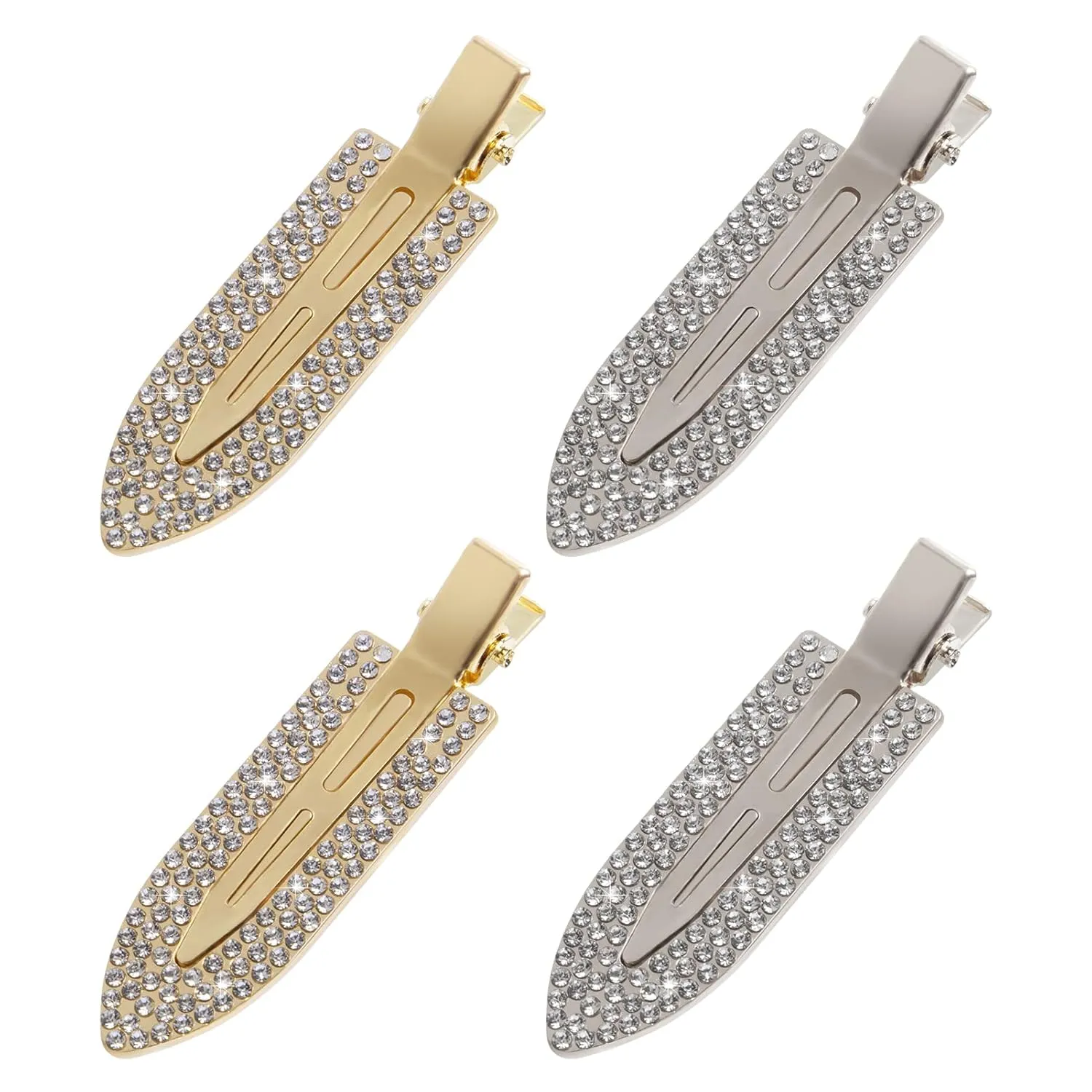 Fashionable Rhinestone No Bend Hair Clip
